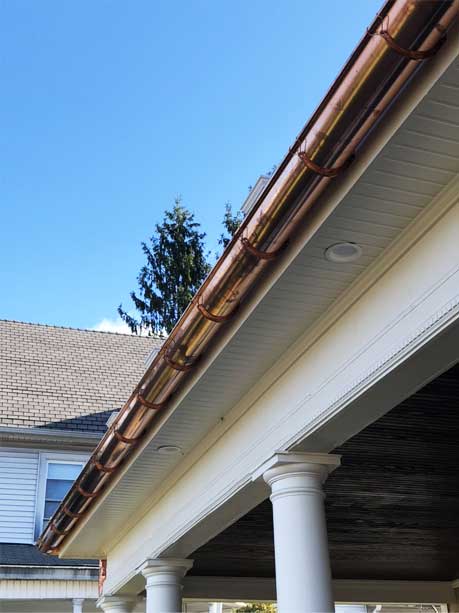 Faux Copper Gutter Options Litchfield CT