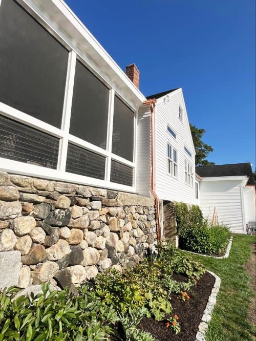 Copper Gutters Designed for Four Seasons